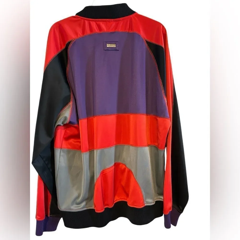 LRG Men’s XL Colorblock Zip Jacket G-Tek Knowledge Streetwear Red Black Gray